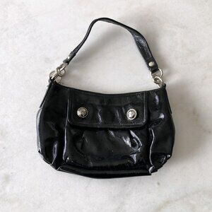 Coach black patent leather purse / shoulder bag